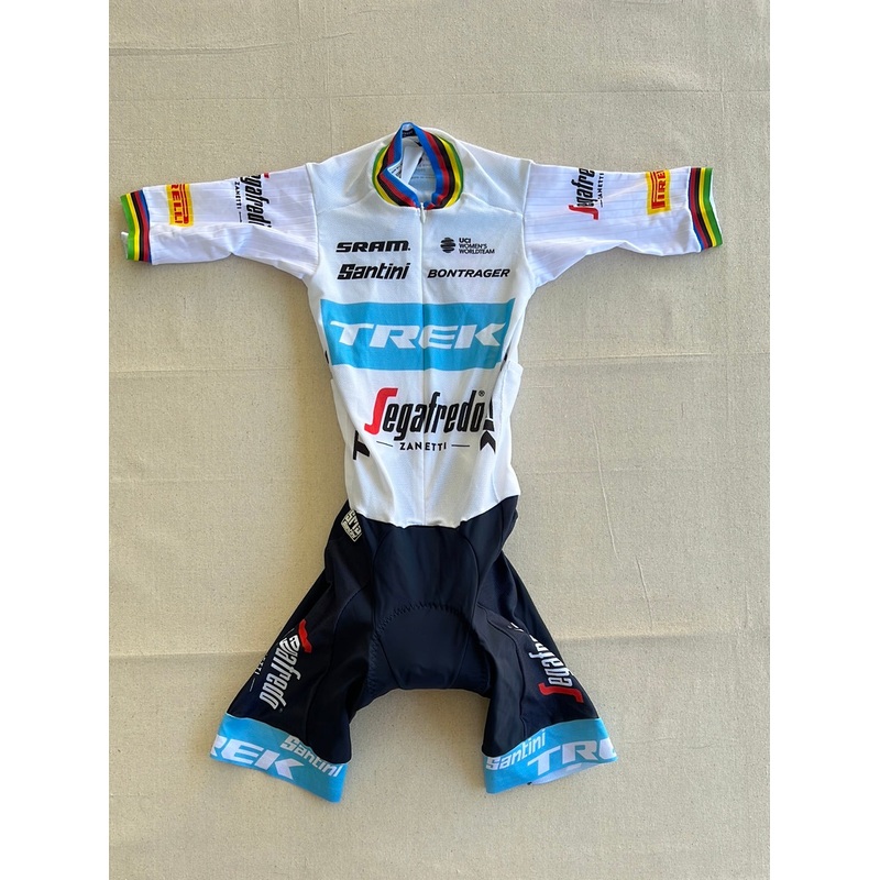 Women’s Summer Road Suit – World Champion Arm Bands | Santini | Trek Segafredo Women’s Team | Pro Cycling Kit