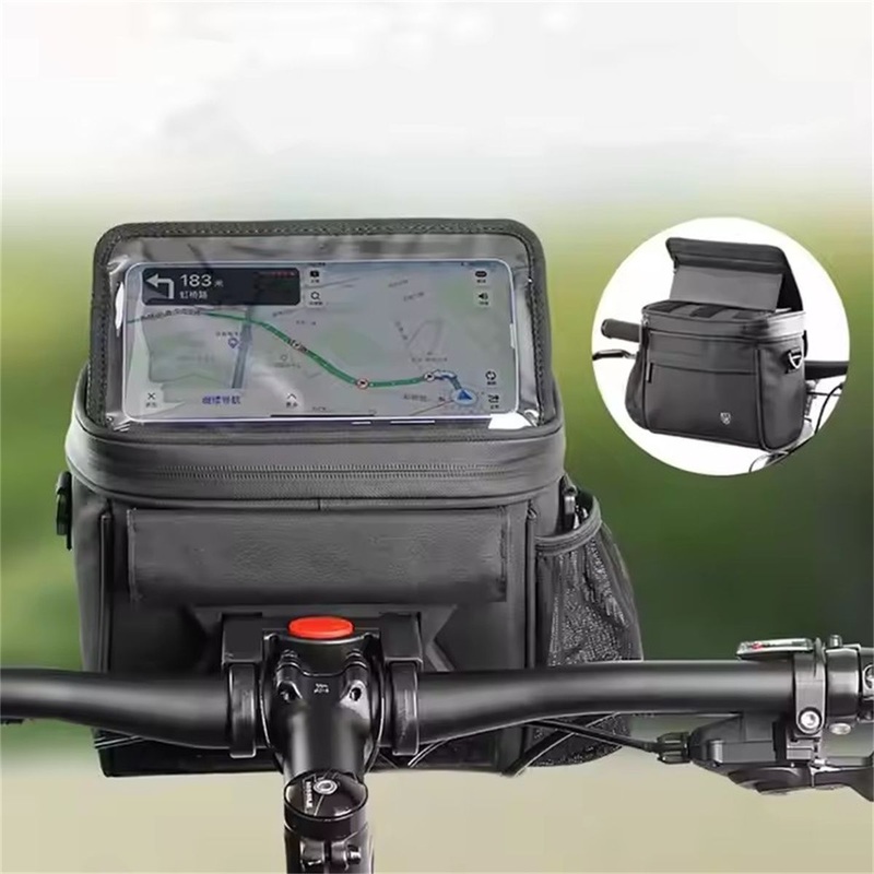 SJ-GB2011 Bicycle Cycling Front Pannier Pouch Shoulder Carry Phone Holder Bags