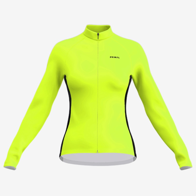 Yellow Highlighter Women’s Long Sleeve Sport Cut Jersey