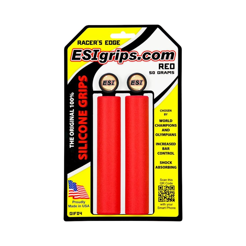 ESI Grips Racer’s Edge Silicone Grips (Red)