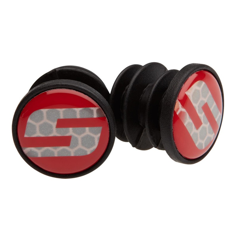 SRAM Road Handlebar End Plugs (Red) (S Logo)