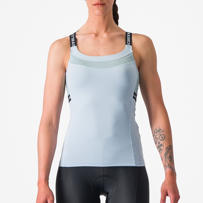 Top donna Castelli Bavette – Azzurro