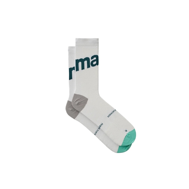 TRAINING SOCK|White|White/Fluoro Lime|S/M|L/XL