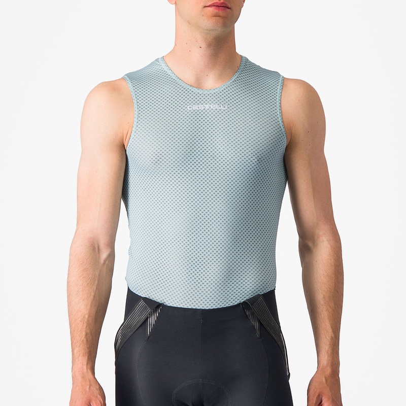Maglia intima senza maniche Castelli Pro Mesh 2.0 – Azzurro