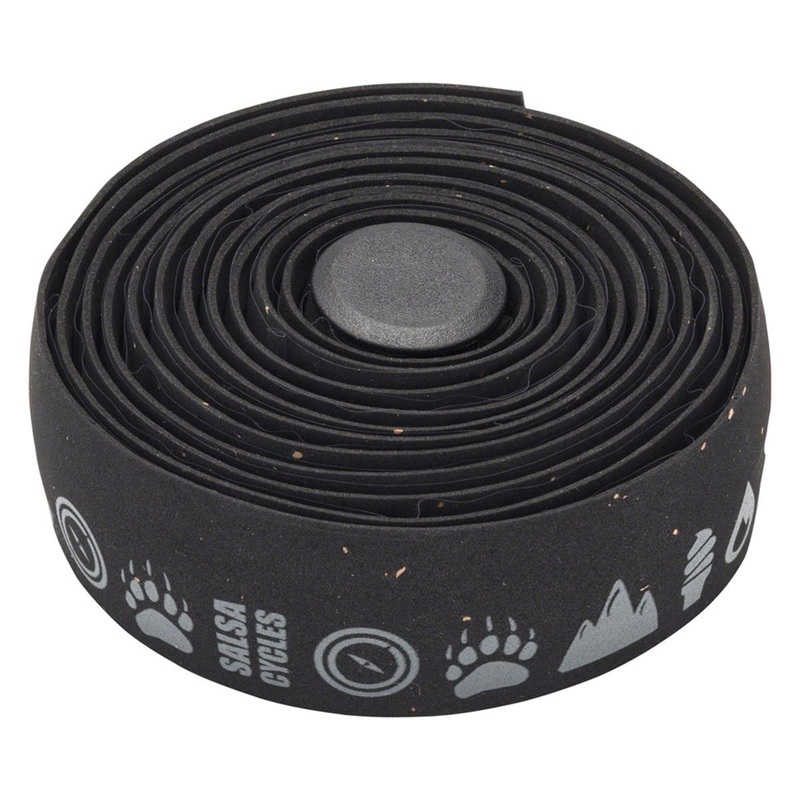 Salsa Glyph Gel Cork Handlebar Tape (Black)