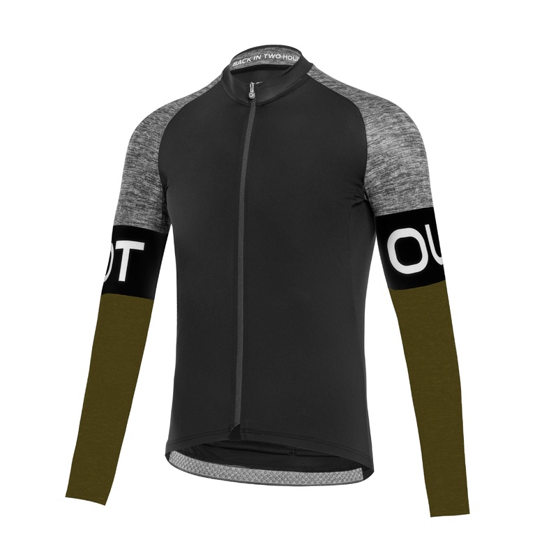 Maglia maniche lunghe Dotout Block – Nero verde
