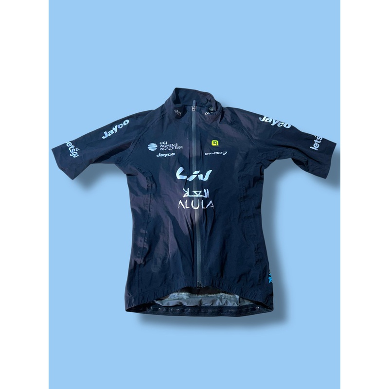 Rain Jersey Winter Waterproof short Sleeve  Klimatik Racing Packable Womens| Ale |  Jayco Alula| Pro Cycling Kit