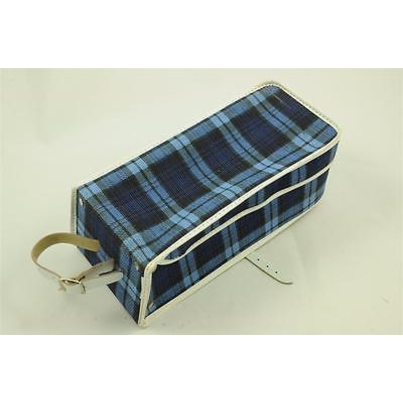 BLUE TARTAN 70’s-80’s JUNIOR COMMUTER RSW11 STYLE BAG BRITISH MADE CHILDS BIKE