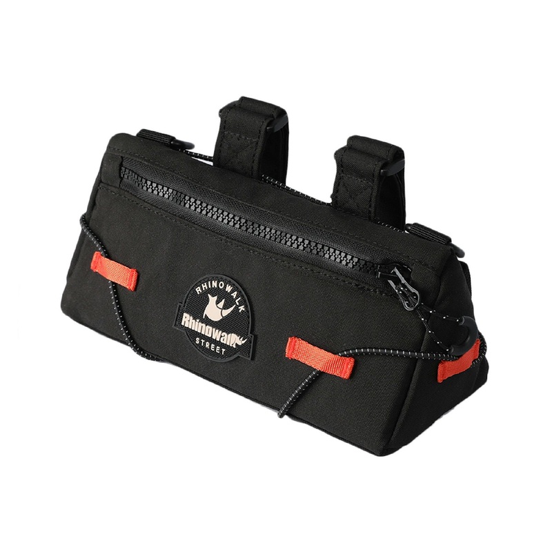 Rhinowalk Bct0202 for Folding Bicycle Handlebar Bag, Waterproof Nylon Bike Front Bag with Shoulder Strap – Black