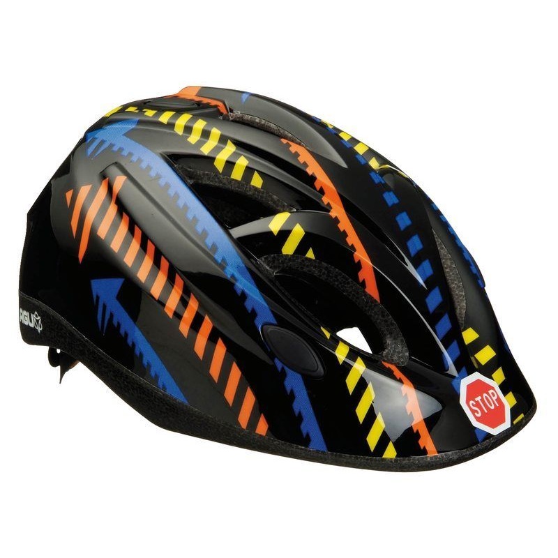 AGU LITTLE BOYS BLUE HELMET TRAFFIC KIDS CHILDREN’S BIKE HELMET (52 – 56 cm) BLK