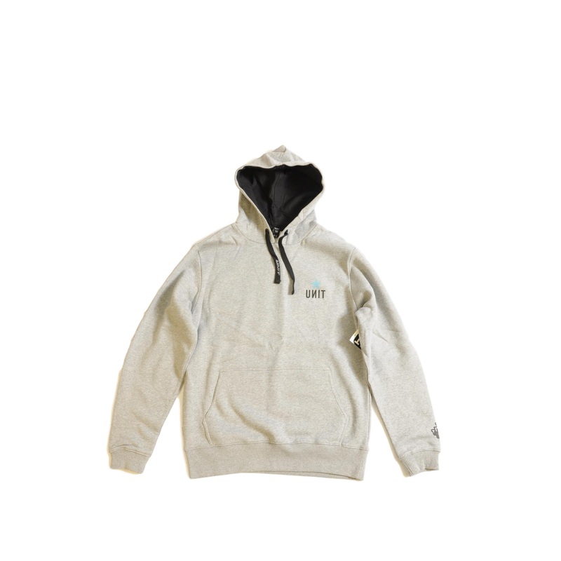 UNIT Mens Pullover JG Signature Hoodie Grey Medium