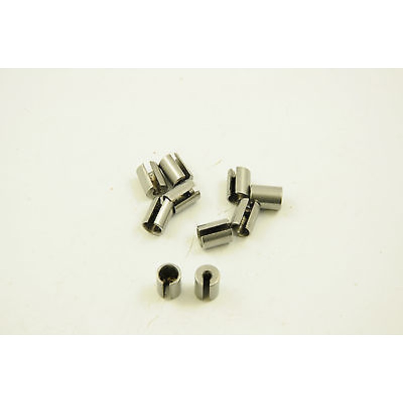 10 BICYCLE FRAME BUILDER-REPAIRER SINGLE GEAR OR BRAKE CABLE STOPS RAW NOS