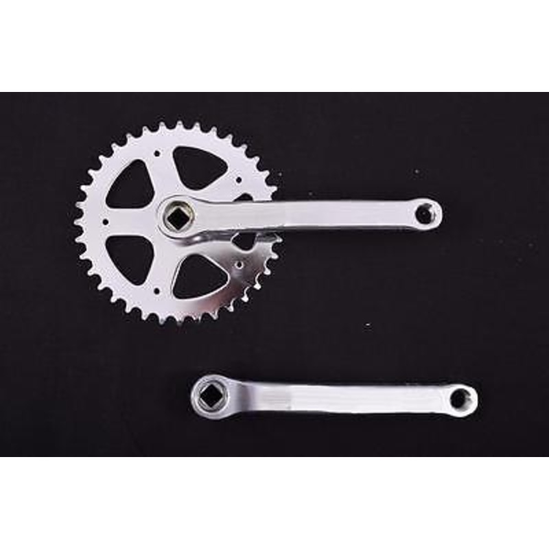 36 TEETH CHAINWHEEL CRANK SET 170mm CRANK CHROME SINGLE SPEED CRANKSET 3-32 NEW