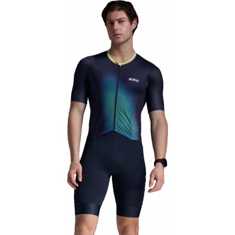 AERO HEX SLEEVED TRISUIT|Midnight|S|M|L|XL