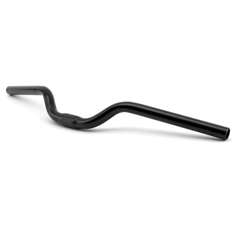 Giant Steel Comfort Handlebar (Black) (25.4mm) (2.5 Rise) (640mm) (9 Sweep)