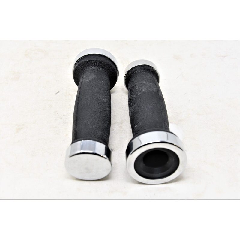 Smart Dragster Cruiser Fixie Kids Or Bmx Bike Handlebar Grips With Chrome Ends