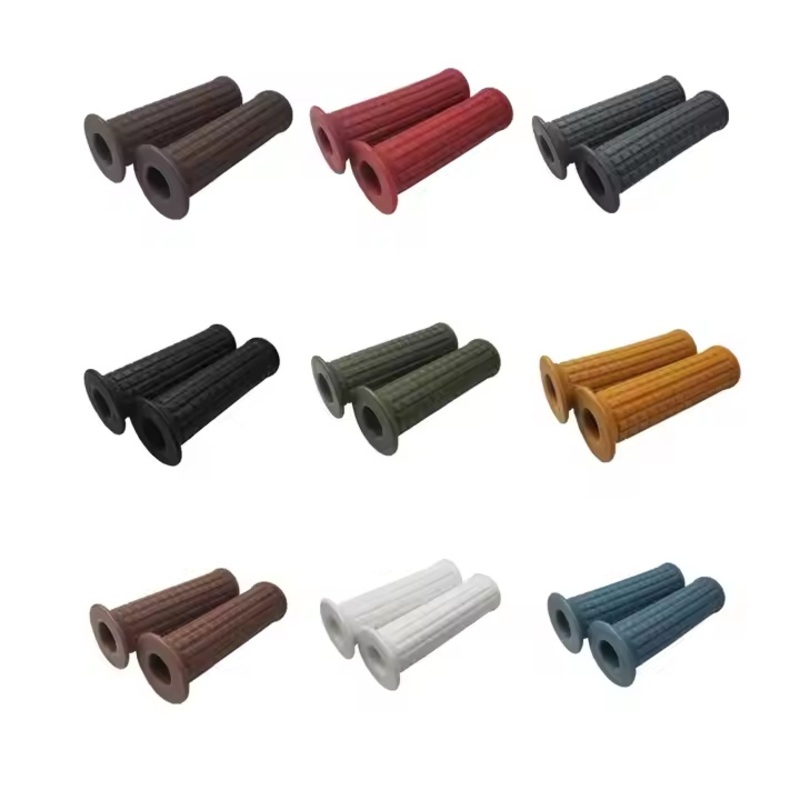 Universal 1 Inch Motorcycle Vintage Rubber Handlebar