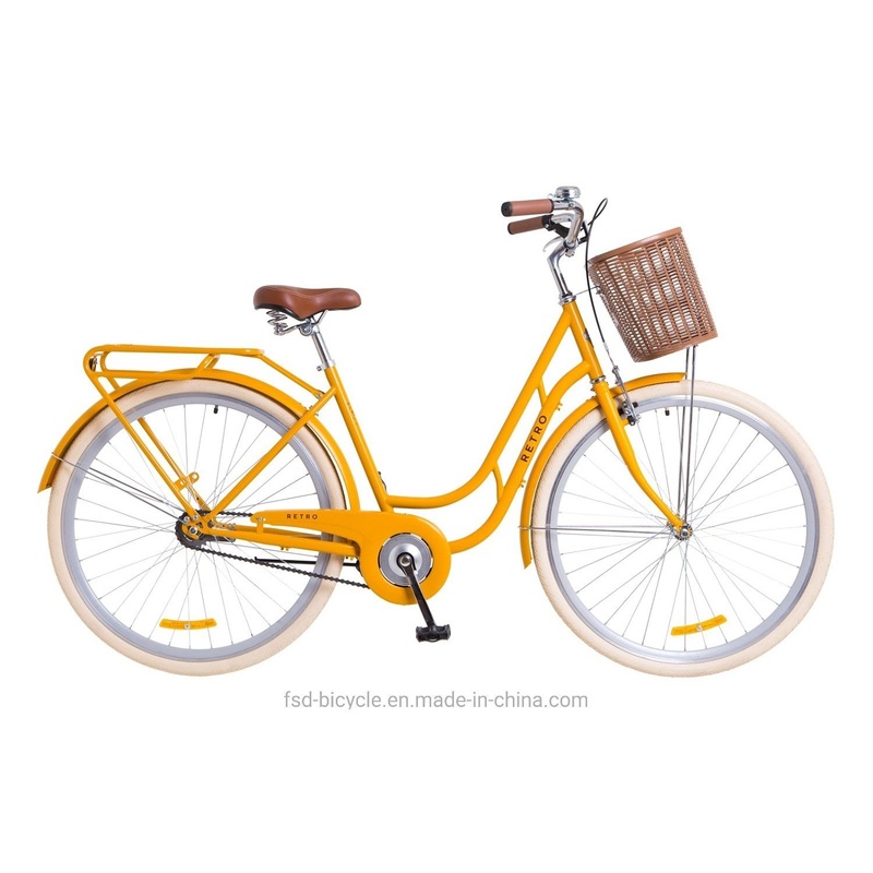 28 Steel Frame 1 Speed Retro Classic City Bike for Lady Bicycle