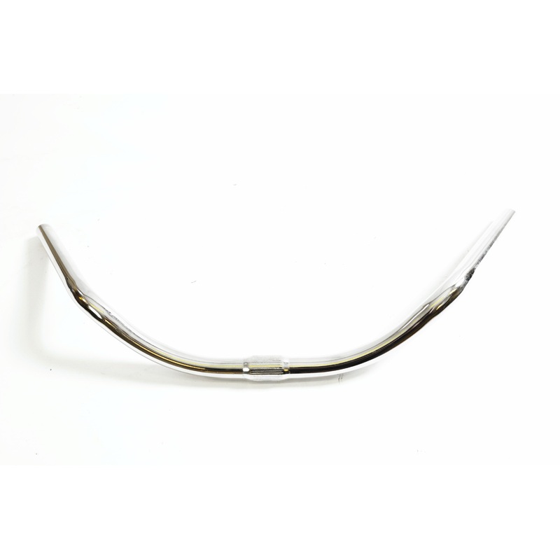 COWHORN STYLE CRUISER SIT UP COMFORT TYPE BIKE HANDLEBAR CHROME 23 600mm WIDE
