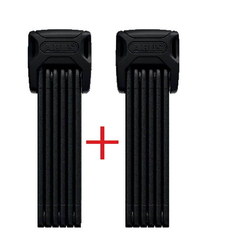 Abus Bordo XPlus 6000K Twinset Folding Lock Key 90cm 3′ 5mm Black
