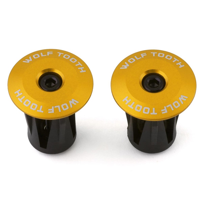 Wolf Tooth Components Alloy Bar End Plugs (Gold)
