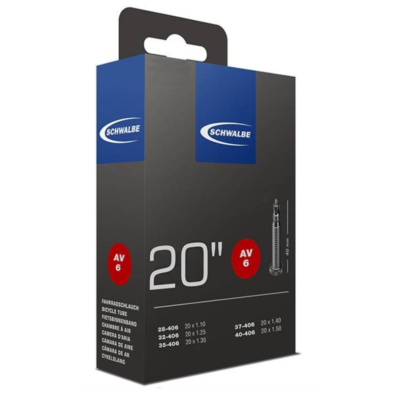 Camera d’aria Schwalbe SV6 20×1.10/1.50 – Presta 40 mm