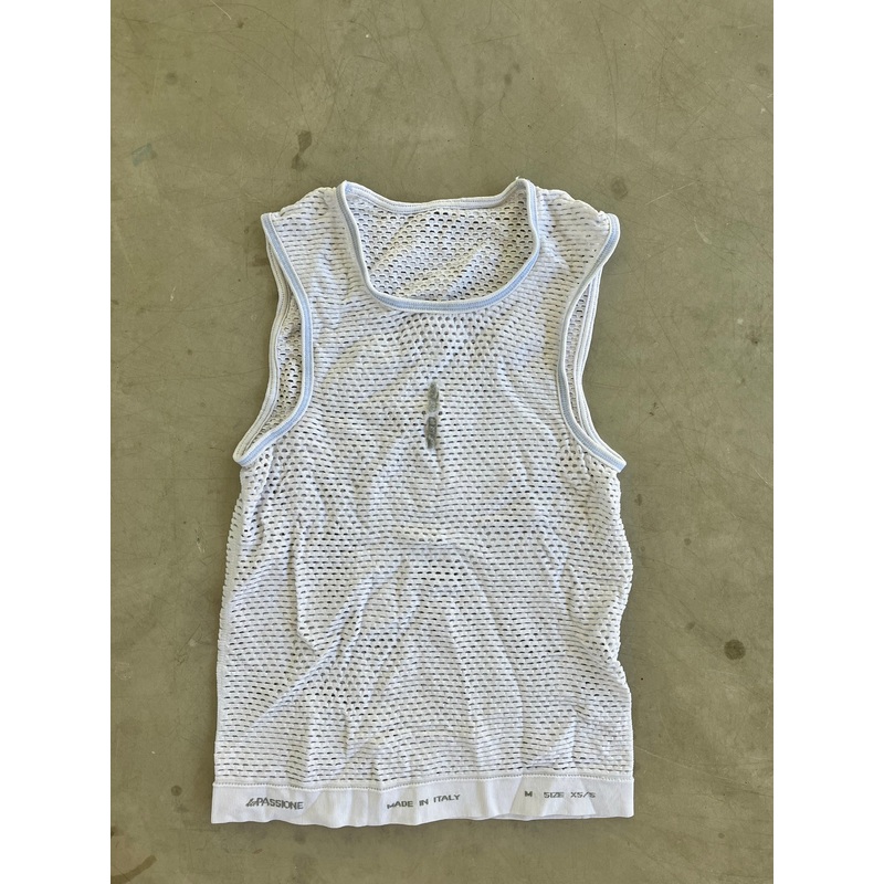 Movistar | La Passione Sleeveless Base Layer | XS/S | White | Rider-Issued Pro Team Kit
