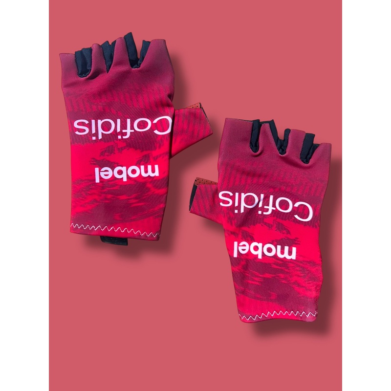 Padded Gloves Mitts Race Rider Issued| Mobel |  Cofidis| Pro Cycling Kit