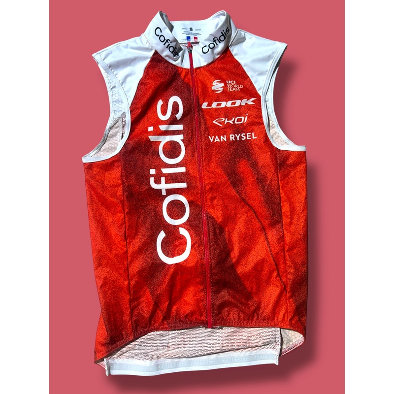 Wind Vest Gilet Packable Rider Issued|  Mobel |  Cofidis| Pro Cycling Kit