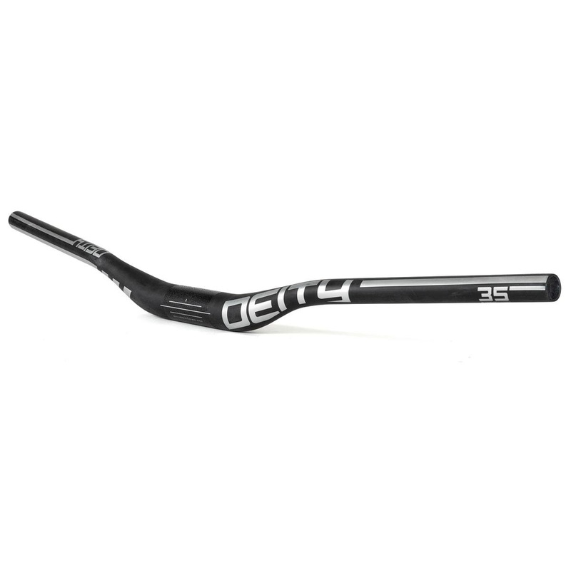 Deity Speedway Carbon Riser Handlebar (Chrome) (35mm) (30mm Rise) (810mm) (5/9 Sweep)
