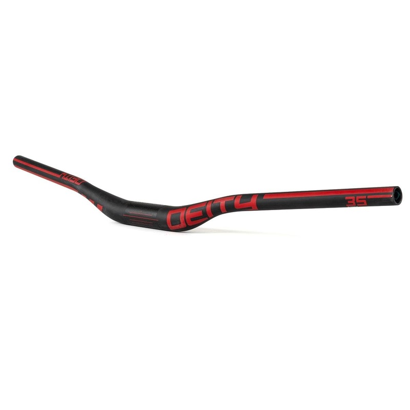 Deity Speedway Carbon Riser Handlebar (Red) (35mm) (30mm Rise) (810mm) (5/9 Sweep)