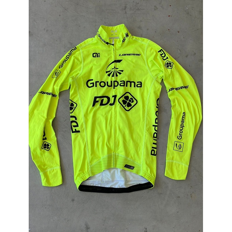 Long Sleeve Thermal Jersey | Ale | Yellow | Groupama Franaise des Jeux | Pro Cycling Kit