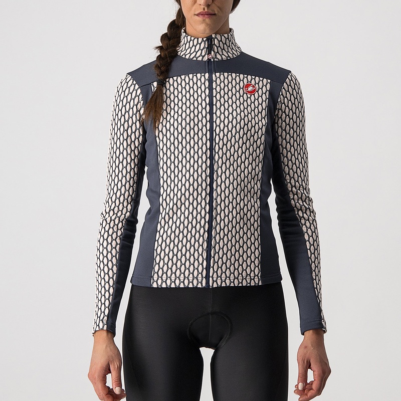 Maglia maniche lunghe donna Castelli Sfida 2 – Rosa Blu
