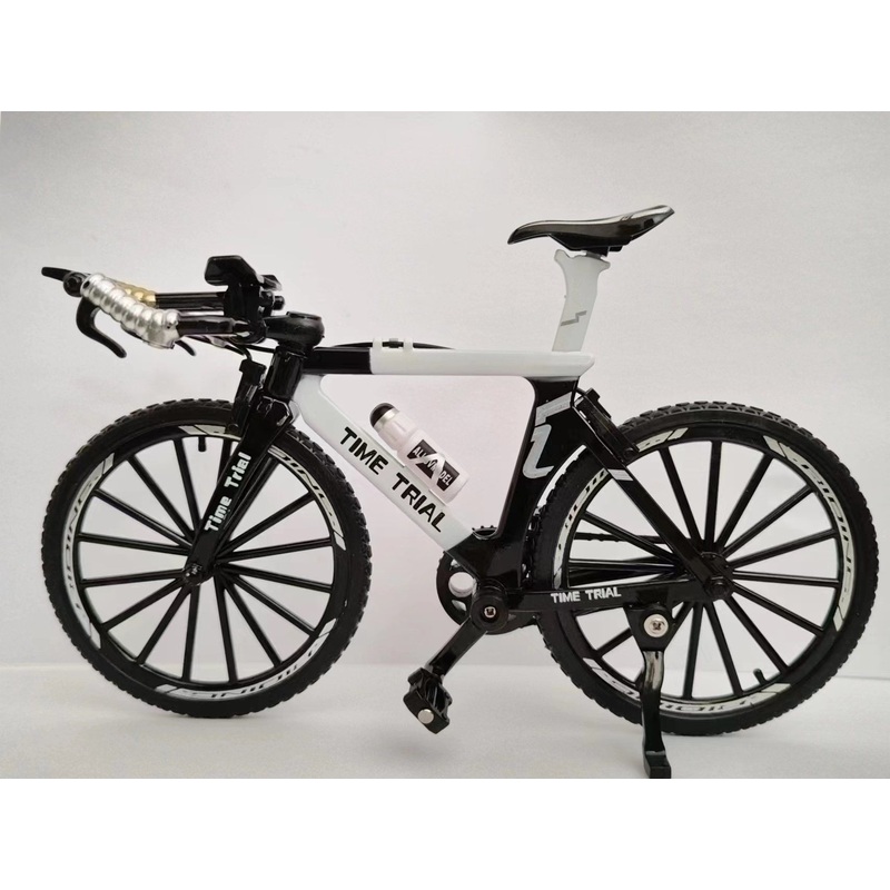 White Bicycle Model Can Move Toy for Children