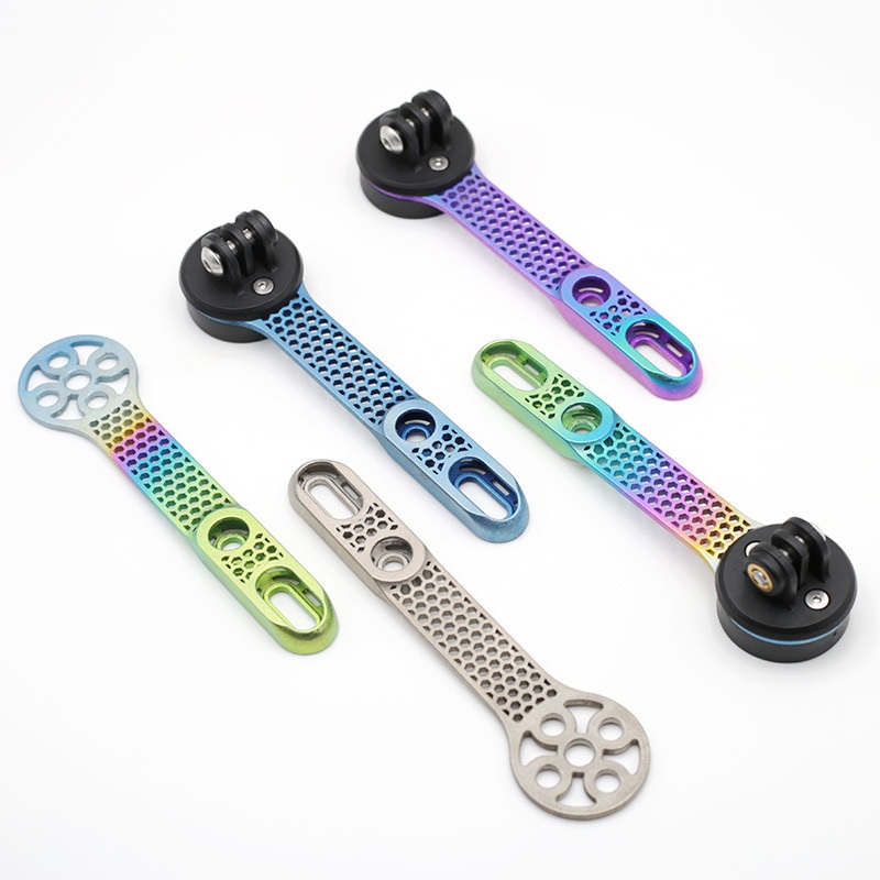 3D Printed Titanium Alloy Cycling Computer Bracket Detachable Bike Parts