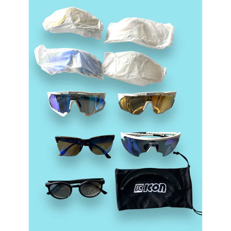 5 x Sunglasses Pack – Special Tour de France Edition | Scicon | Astana | Pro Team Cycling Kit