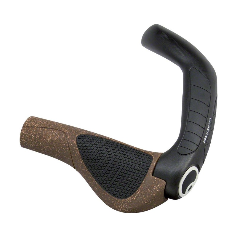 Ergon GP5 BioKork Grips (Black/Tan) (Regular) (S)