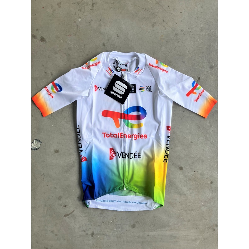 TotalEnergies | Sportful Short Sleeve Jersey | White | M | Rider-Issued Pro Team Kit
