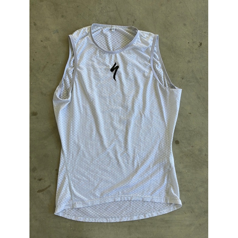 Trinity Specialized | Specialized Sleeveless Summer Base Layer | White | Pro-Issued Pro Team Kit