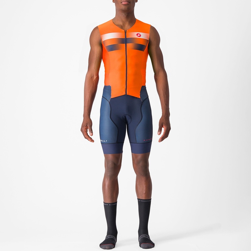 Body senza maniche Castelli Free Sanremo 2 Suit – Arancio