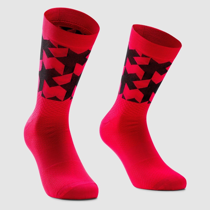 Calze Assos Monogram Evo – Rosso nero
