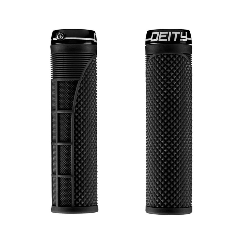 Deity Megattack Lock-On Grips (Black) (140mm)