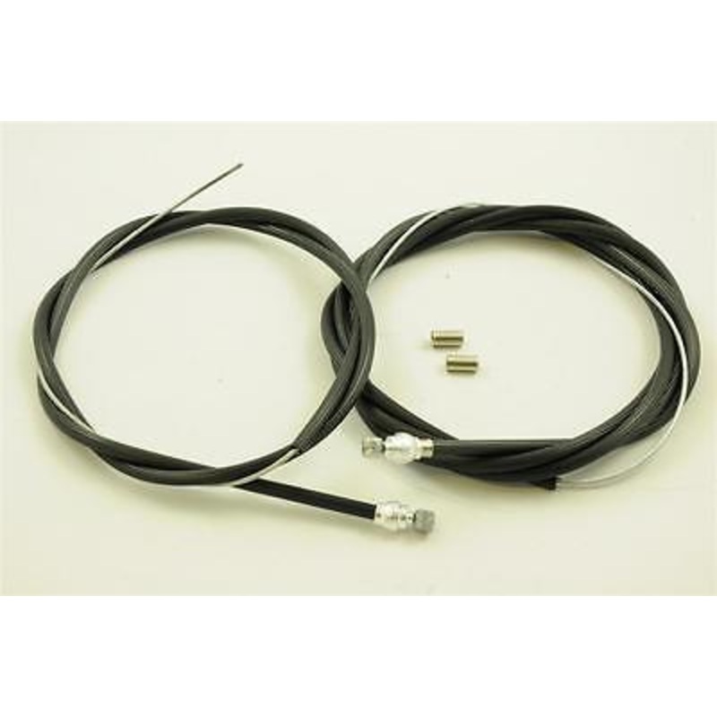 VINTAGE BLACK RIBBED OUTER BRAKE CABLE SET BARREL(DRUM) NIPPLE FOR TOURIST BIKES