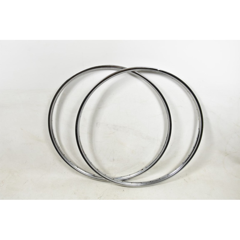 VINTAGE ROADSTER 26×1 1-2 (584) CHROME BIKE WHEEL RIMS WESTRICK ROD OR CALIPER