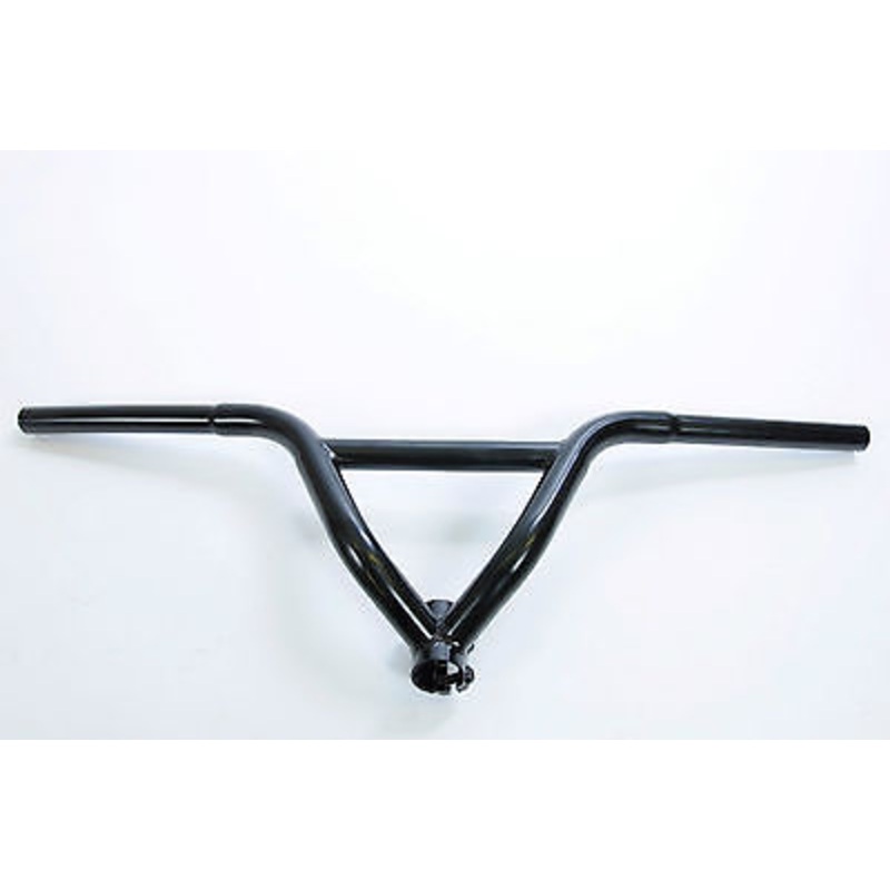 650MM TRIALS BIKE HANDLEBARS BRACED FITTED WITH THREAD LESS 28.6MM AHEAD STEM