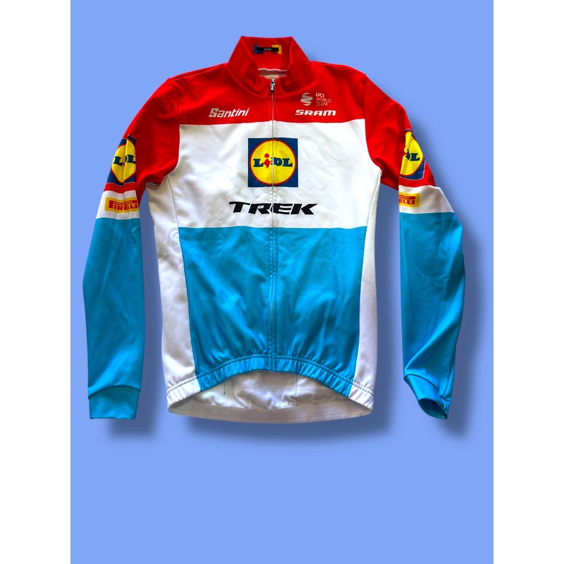 Thermal Long Sleeve Jersey Winter Luxembourg Champion | Santini | Lidl Trek | Pro Cycling Kit