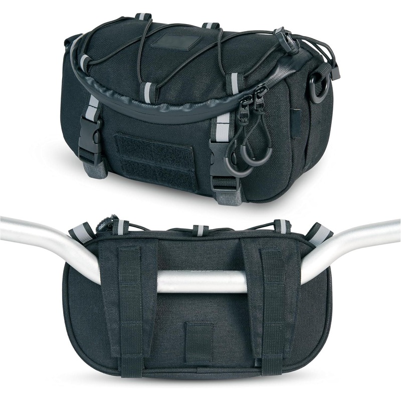 Universal Motorcycle Handlebar Bag Waterproof Easy Installation Small Storage Compartment Bag for Motorcycles, Mountain Bikes, Snowmobiles