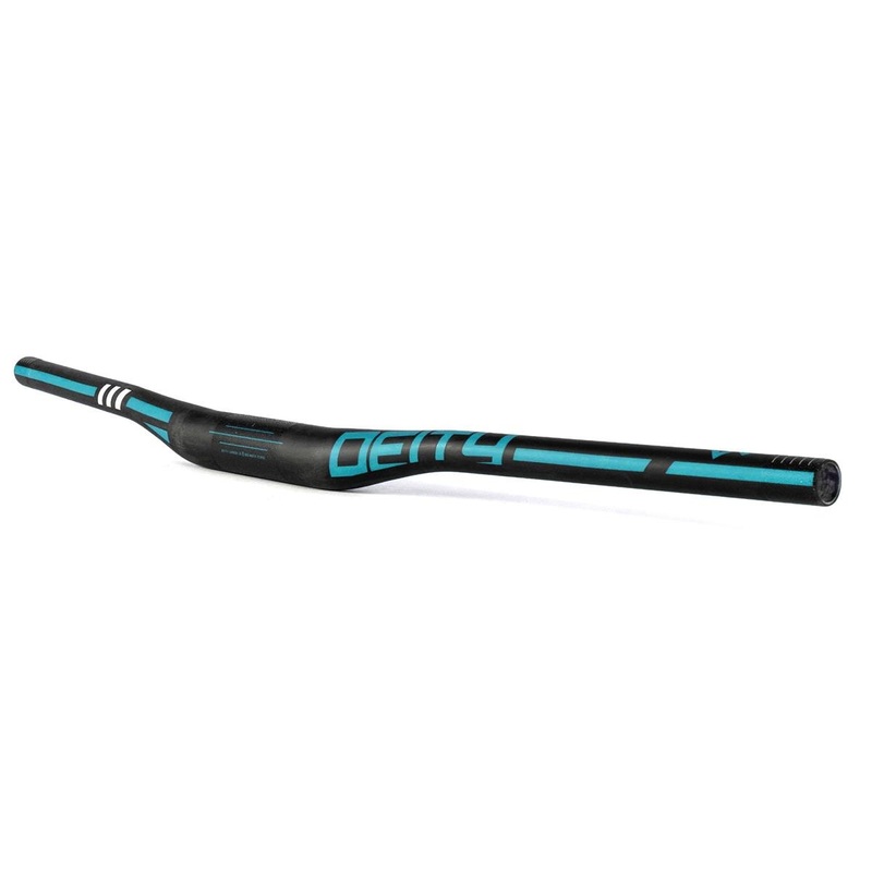 Deity Skywire Carbon Riser Handlebar (Turquoise) (35mm) (15mm Rise) (800mm) (5/9 Sweep)