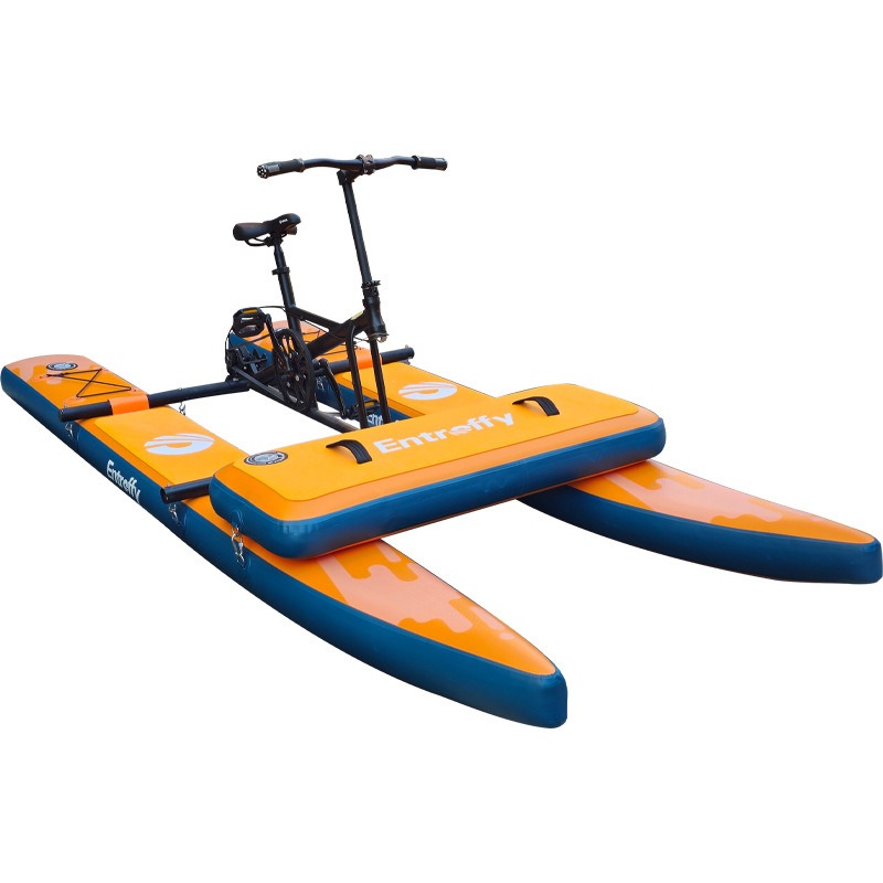 Sup Water Bike Inflatable Pedal Boat Inflatable Pedal Kayak Water Bikes for Lake Fishing Pedal Boat More Stable and Easy to Drive on Water