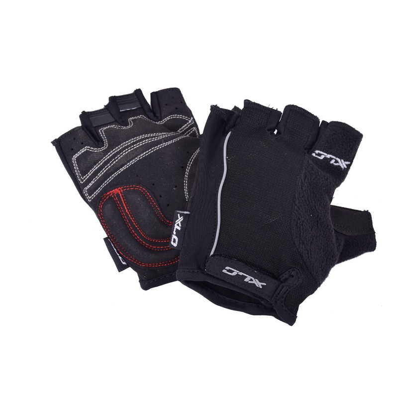 XLC ADULT LIGHTWEIGHT CYCLING RACE TRACK MITTS MULTI MATERIAL FINGERLESS PADDED GLOVES BLACK LARGE